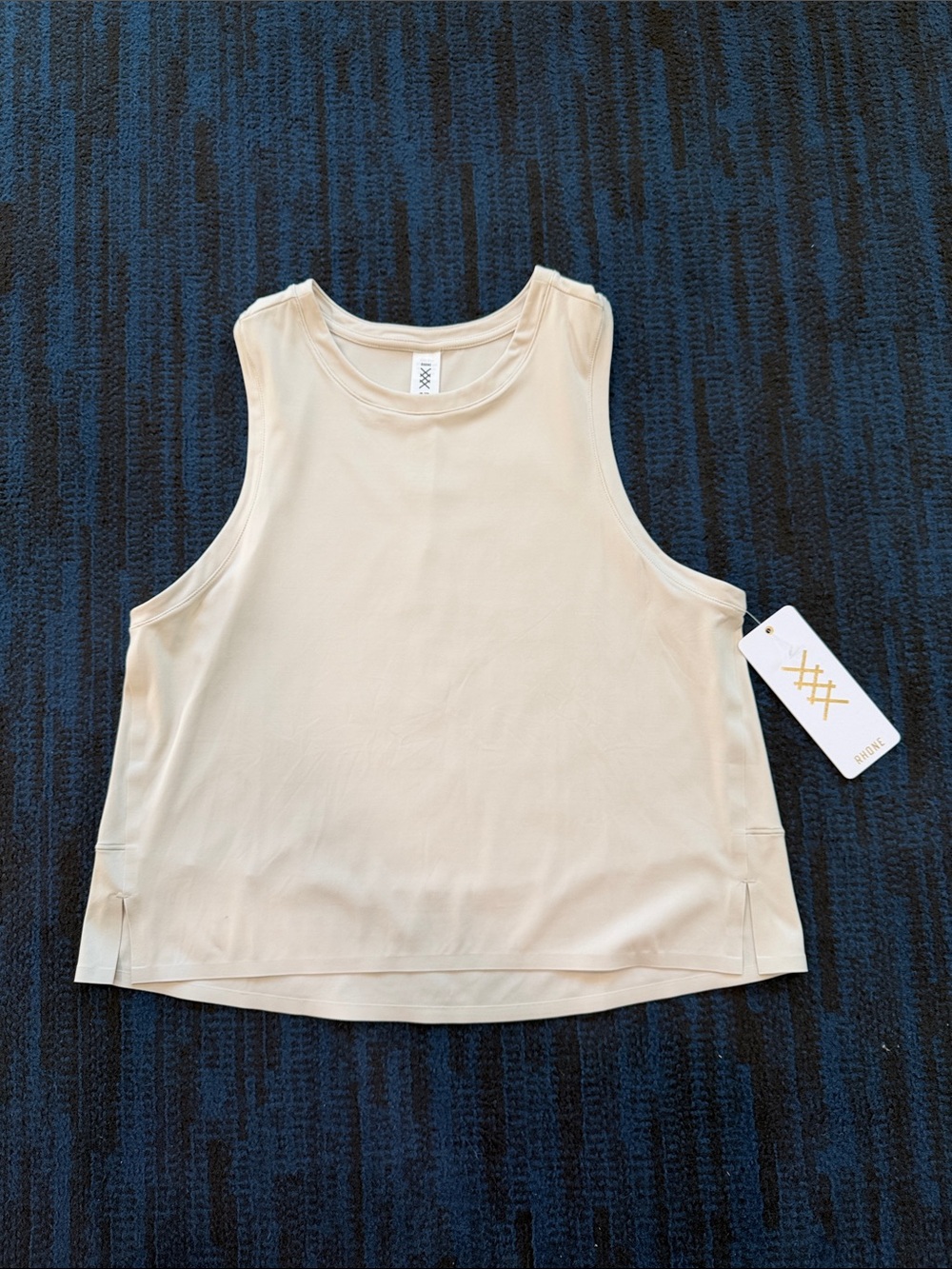 RHONE Women's Cream Racerback Tank